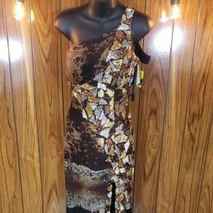 Cassandra Stone - Mac Duggal - Long Dress - Color Animal - Size 2 - MD76196A